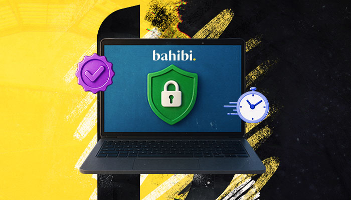 Bilgisayar ekranında yeşil kilit sembolü ve onay işareti