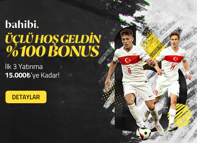 Milli takım formasıyla futbolcular ve Bahibi hoş geldin bonusu